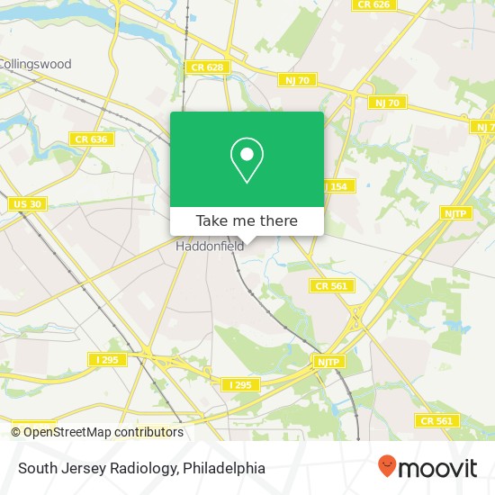 South Jersey Radiology map