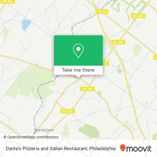 Mapa de Dante's Pizzeria and Italian Restaurant