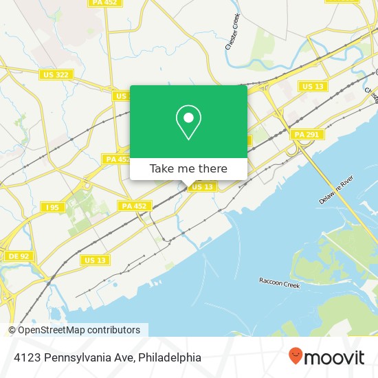 Mapa de 4123 Pennsylvania Ave