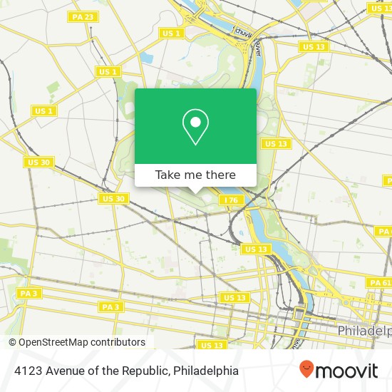 4123 Avenue of the Republic map