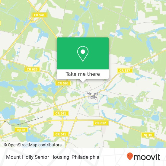 Mount Holly Senior Housing map