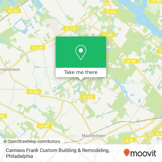 Cannavo Frank Custom Building & Remodeling map