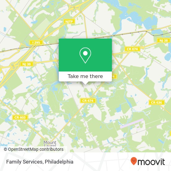 Family Services map