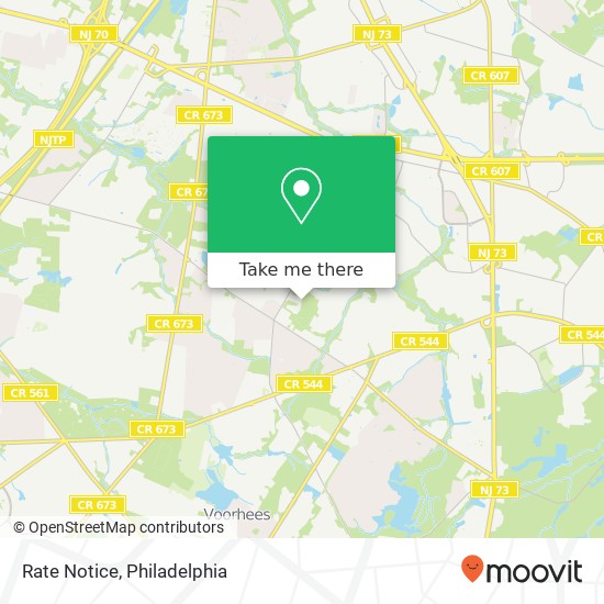 Rate Notice map