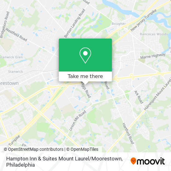 Hampton Inn & Suites Mount Laurel / Moorestown map