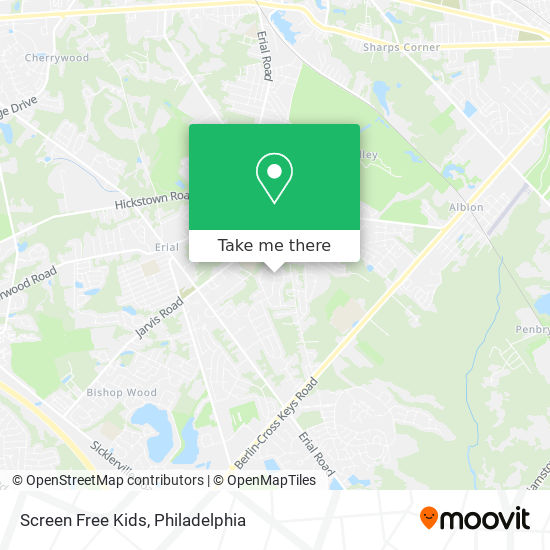 Screen Free Kids map