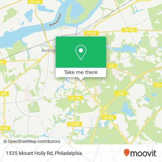 Mapa de 1535 Mount Holly Rd