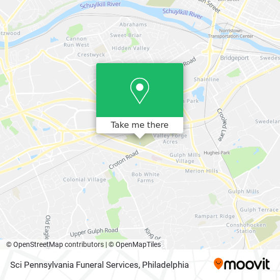 Sci Pennsylvania Funeral Services map