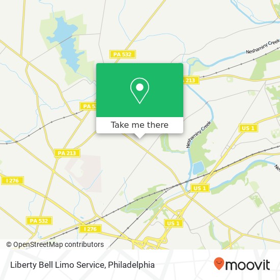 Mapa de Liberty Bell Limo Service