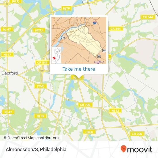Mapa de Almonesson/S