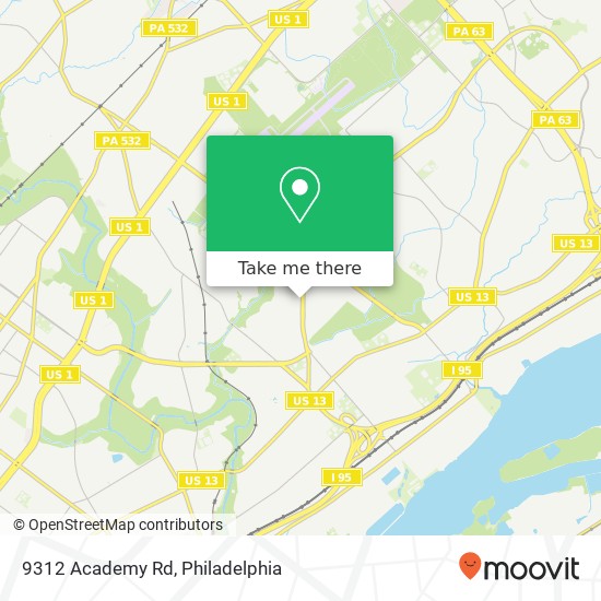 Mapa de 9312 Academy Rd