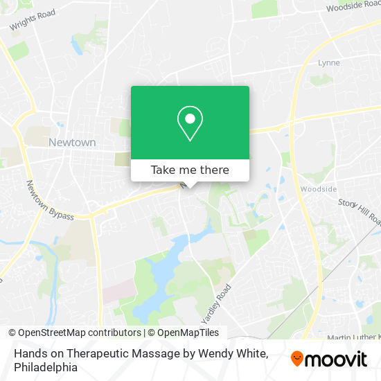 Hands on Therapeutic Massage by Wendy White map