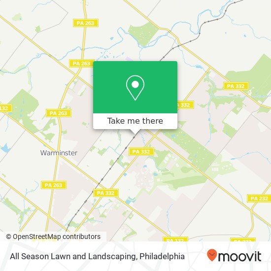 All Season Lawn and Landscaping map