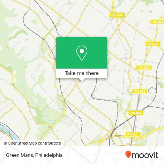 Green Mans map