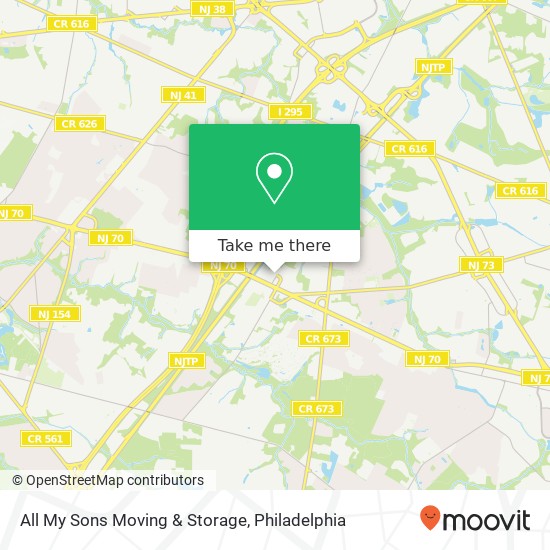 All My Sons Moving & Storage map