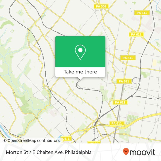 Morton St / E Chelten Ave map
