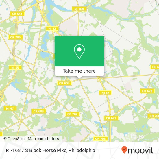 Mapa de RT-168 / S Black Horse Pike