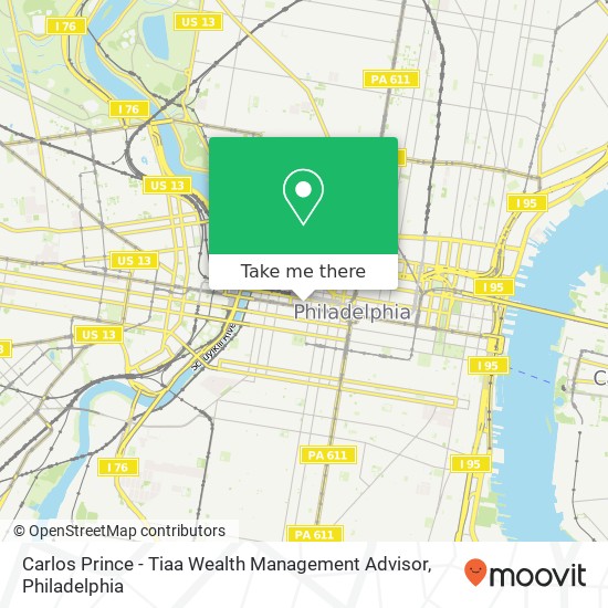 Mapa de Carlos Prince - Tiaa Wealth Management Advisor