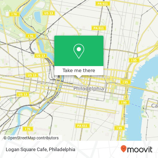 Logan Square Cafe map