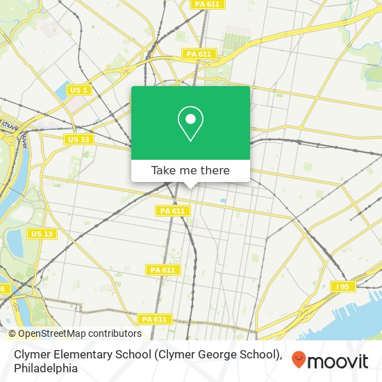 Mapa de Clymer Elementary School (Clymer George School)