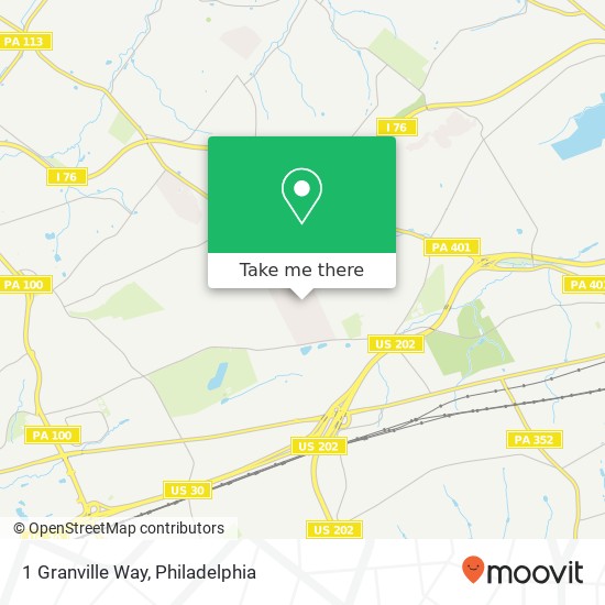 Mapa de 1 Granville Way