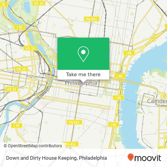 Down and Dirty House Keeping map