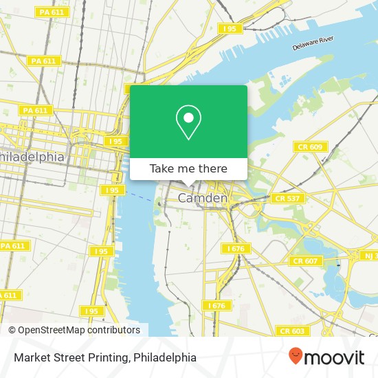 Market Street Printing map