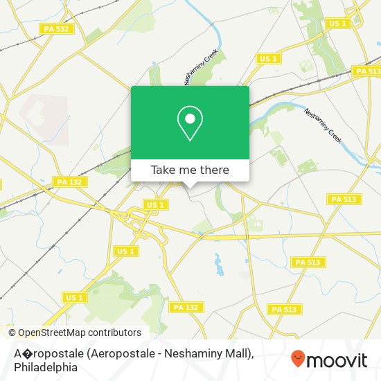 A�ropostale (Aeropostale - Neshaminy Mall) map