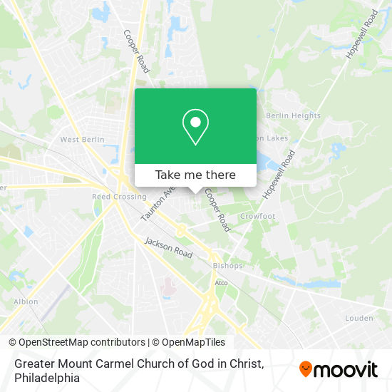 Mapa de Greater Mount Carmel Church of God in Christ