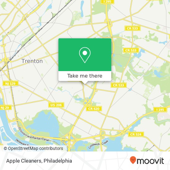 Apple Cleaners map