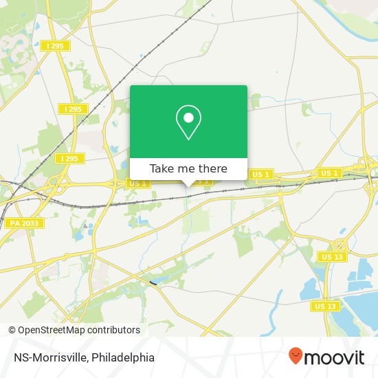 NS-Morrisville map