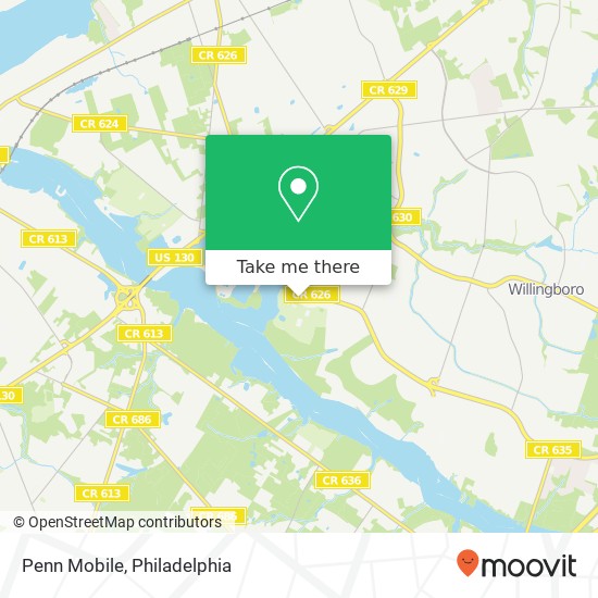 Penn Mobile map