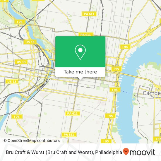 Bru Craft & Wurst (Bru Craft and Worst) map