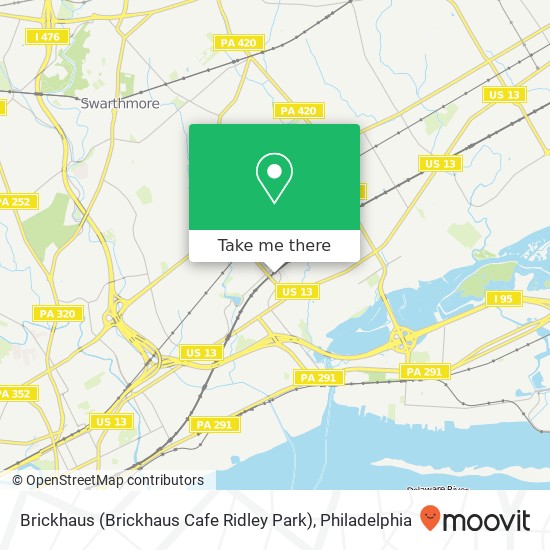 Mapa de Brickhaus (Brickhaus Cafe Ridley Park)