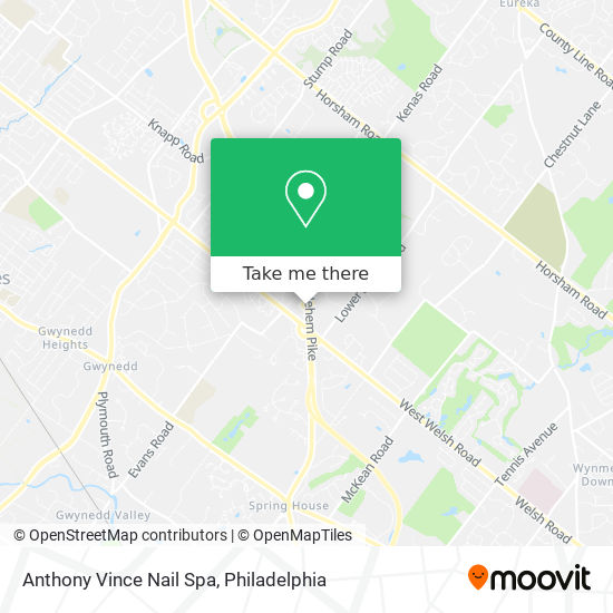 Anthony Vince Nail Spa map