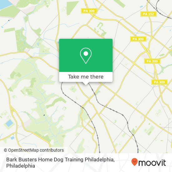 Bark Busters Home Dog Training Philadelphia map