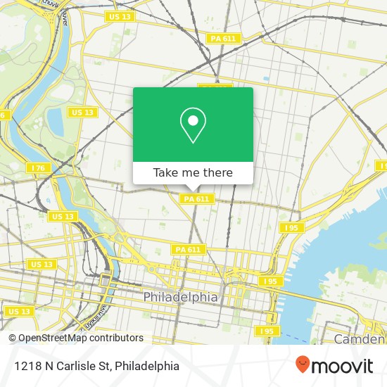 Mapa de 1218 N Carlisle St