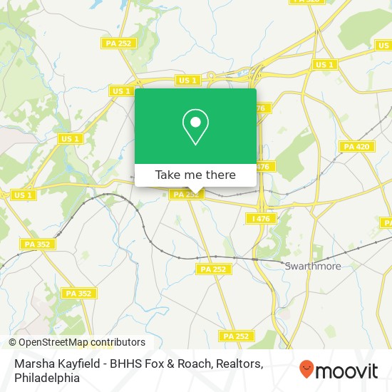 Mapa de Marsha Kayfield - BHHS Fox & Roach, Realtors