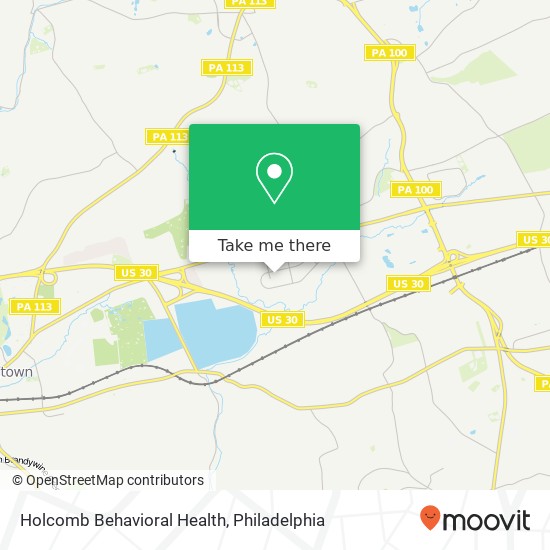 Holcomb Behavioral Health map