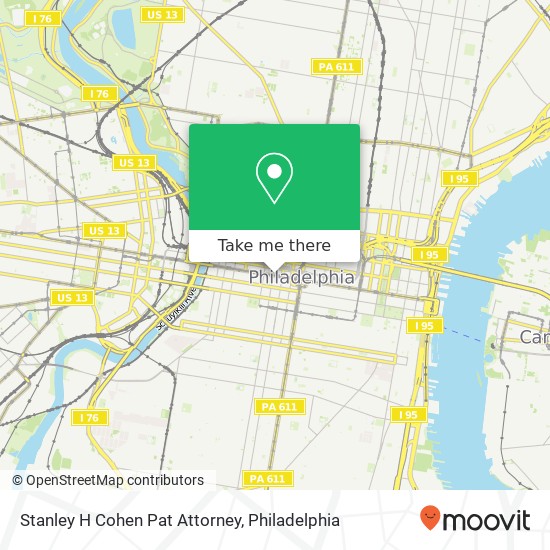 Stanley H Cohen Pat Attorney map