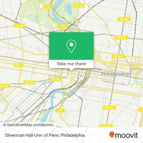 Silverman Hall-Univ of Penn map