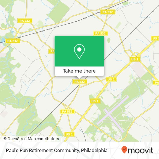 Paul's Run Retirement Community map