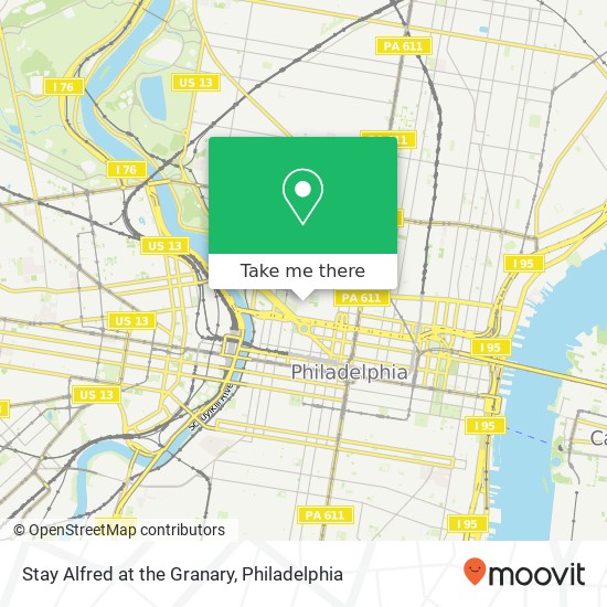 Stay Alfred at the Granary map