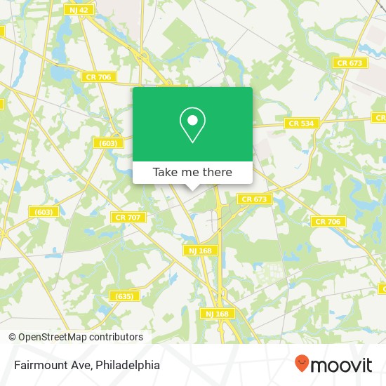 Mapa de Fairmount Ave