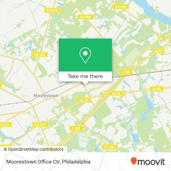 Moorestown Office Ctr map