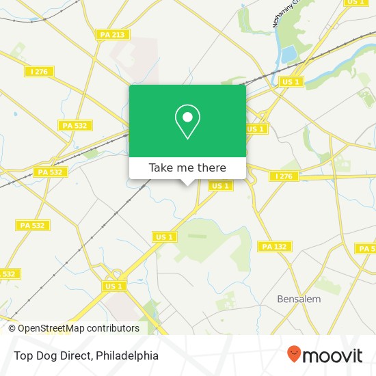Top Dog Direct map