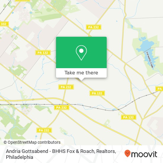 Andria Gottsabend - BHHS Fox & Roach, Realtors map