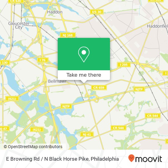 E Browning Rd / N Black Horse Pike map