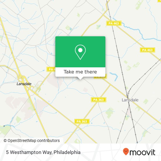Mapa de 5 Westhampton Way