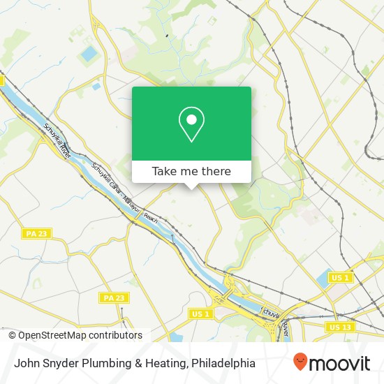 Mapa de John Snyder Plumbing & Heating